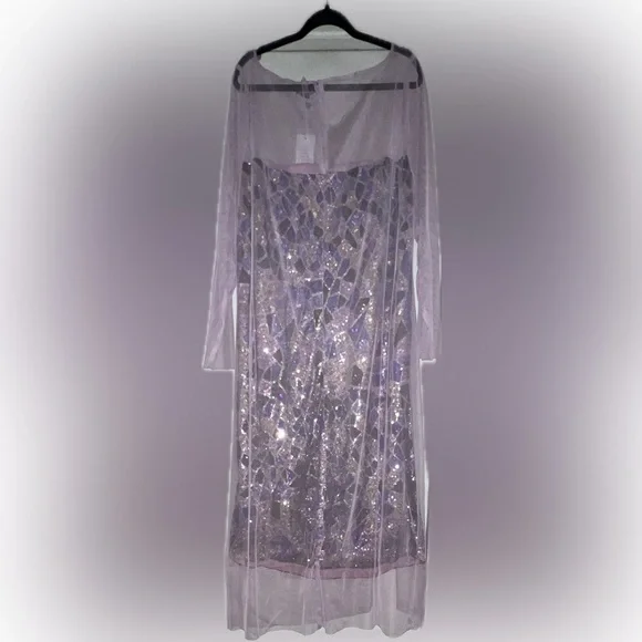 Elegant Purple Sequin Dress Mosaic - Picture 3 of 9